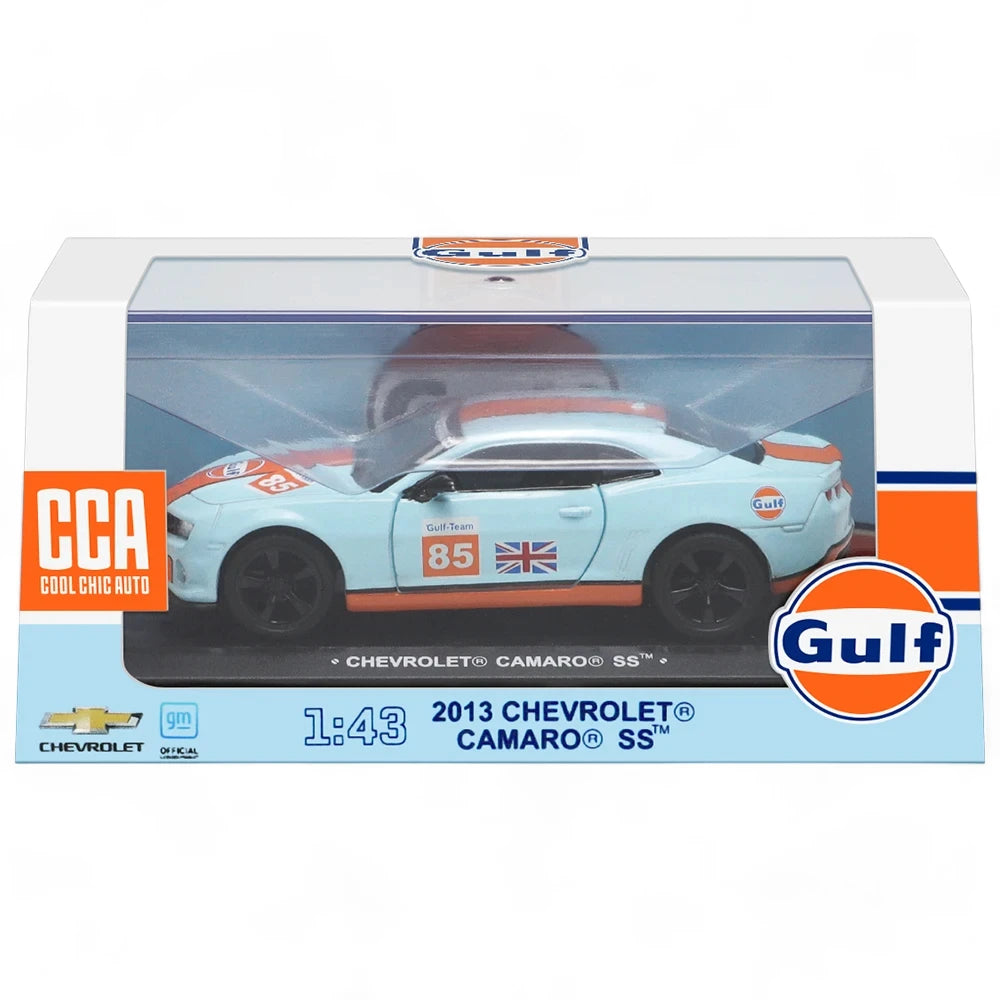 Embalagem Chevrolet Camaro SS Coleção GULF em Escala 1:43