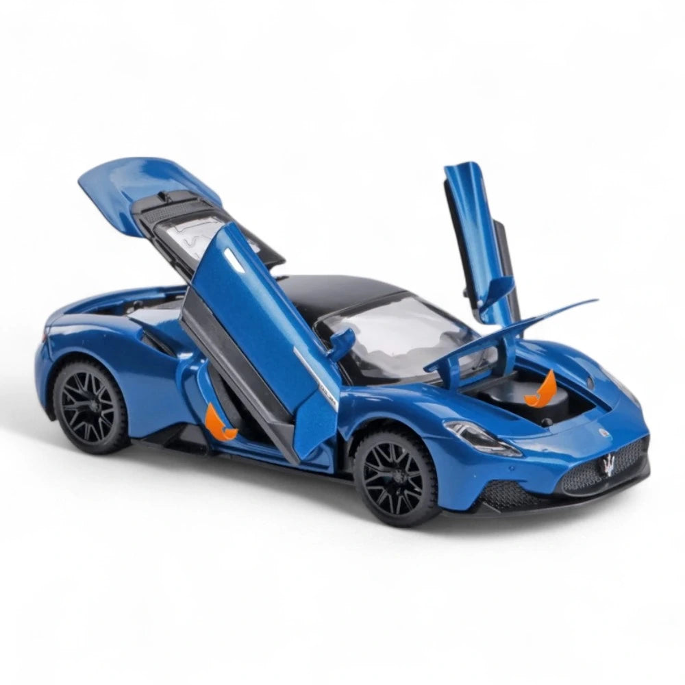 Carro em Miniatura Maserati MC20 1:32 em Metal com Luzes e Som Lateral - MiniRare