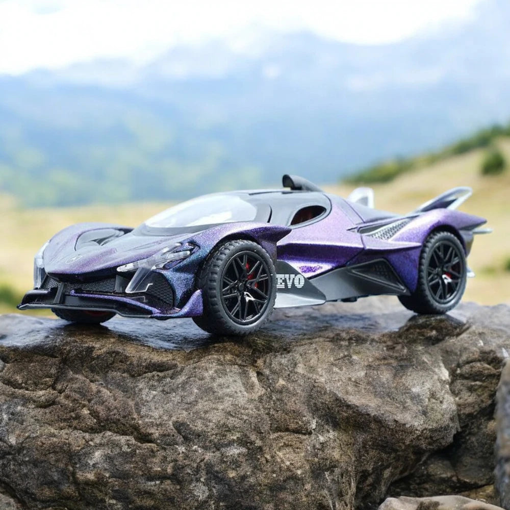 Carro em Miniatura Apollo EVO 1:32 em Metal com Luzes e Som detalhes - MiniRare