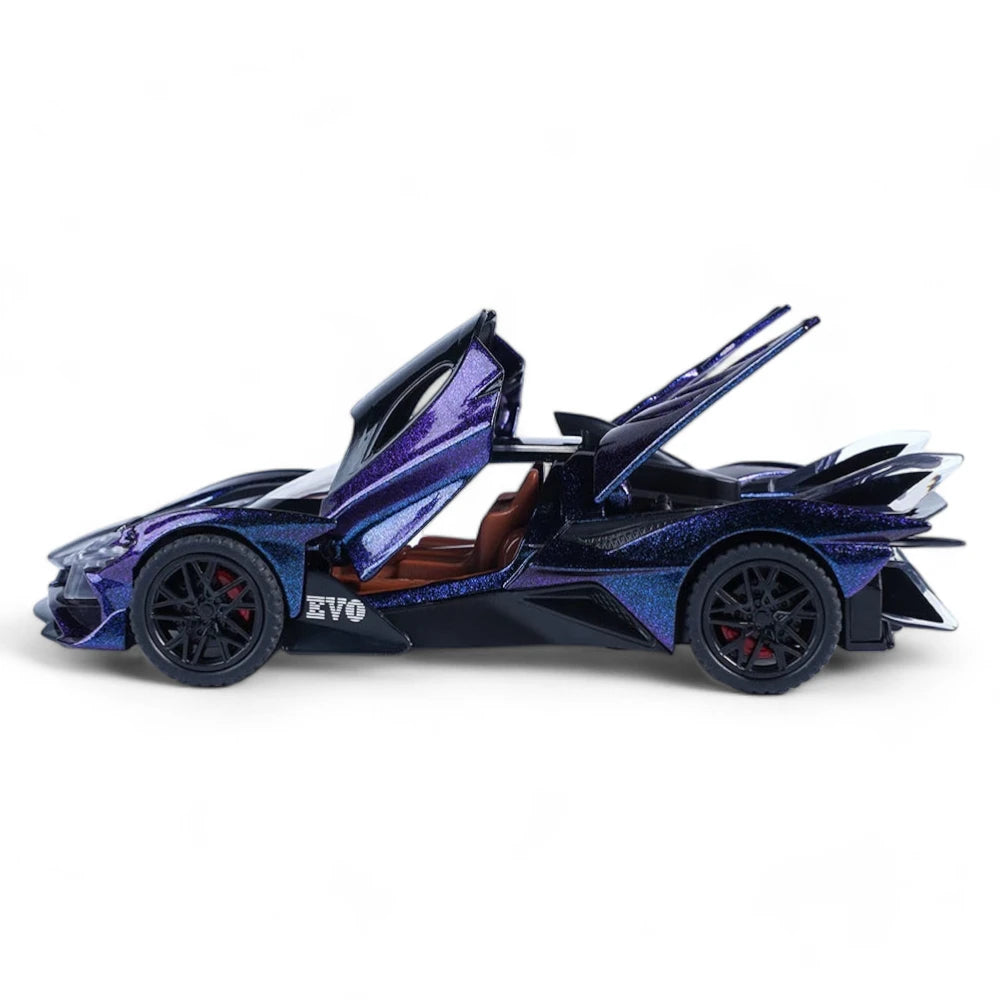 Carro em Miniatura Apollo EVO 1:32 em Metal com Luzes e Som portas abertas - MiniRare