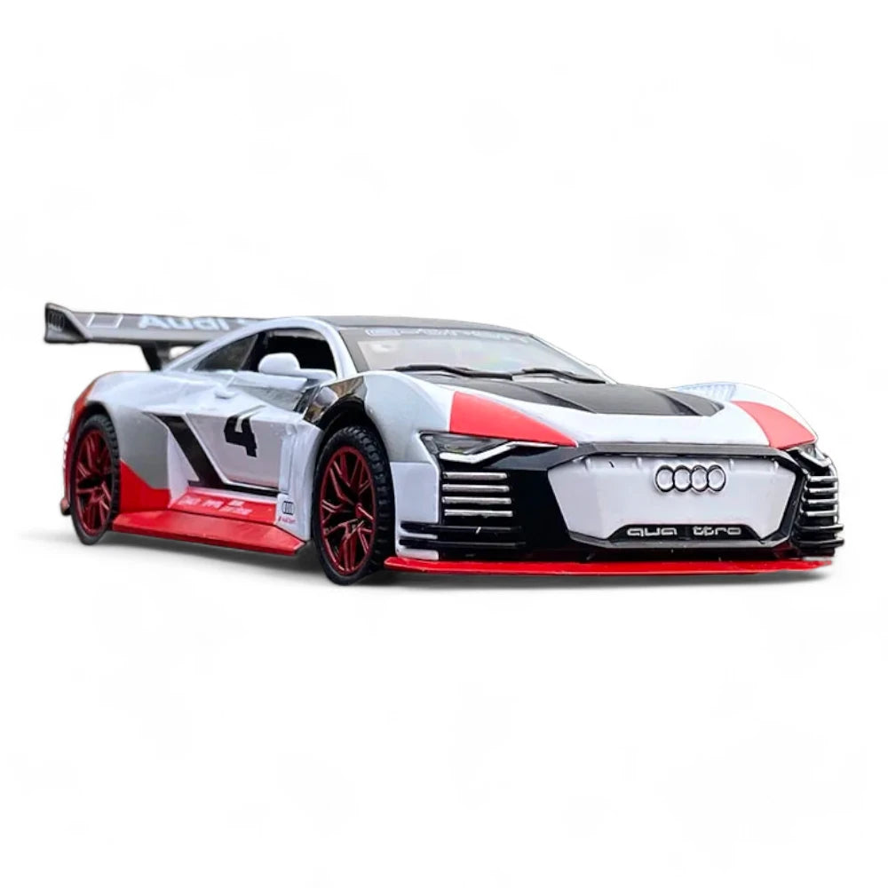 Carro em Miniatura Audi E-TRON Vision Gran Turismo 1:32 em Metal com luzes e Som - MiniRare