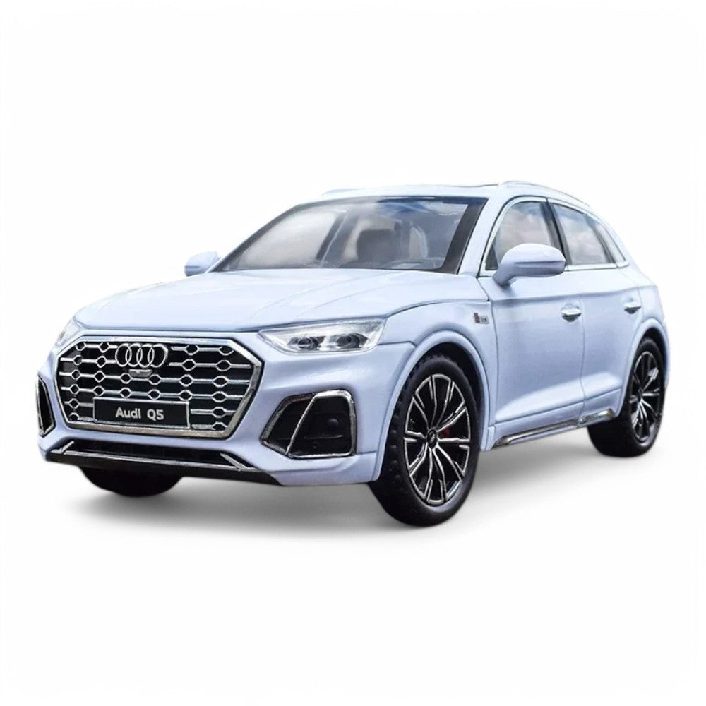 Carro em Miniatura Audi Q5 Branco 1:24 em Metal com Luzes - MiniRare