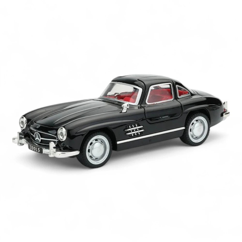 Carro em Miniatura Mercedes-Benz 300 SL 1957 1:32 em Metal com Luzes e Som preto - MiniRare