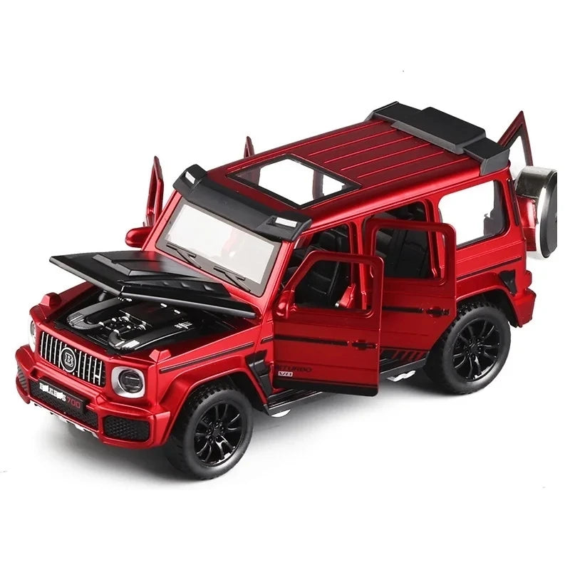 Carro em Miniatura Mercedes-Benz G63 AMG Brabus G700 1:32 em Metal com Luzes e Som detalhes1 - MiniRare