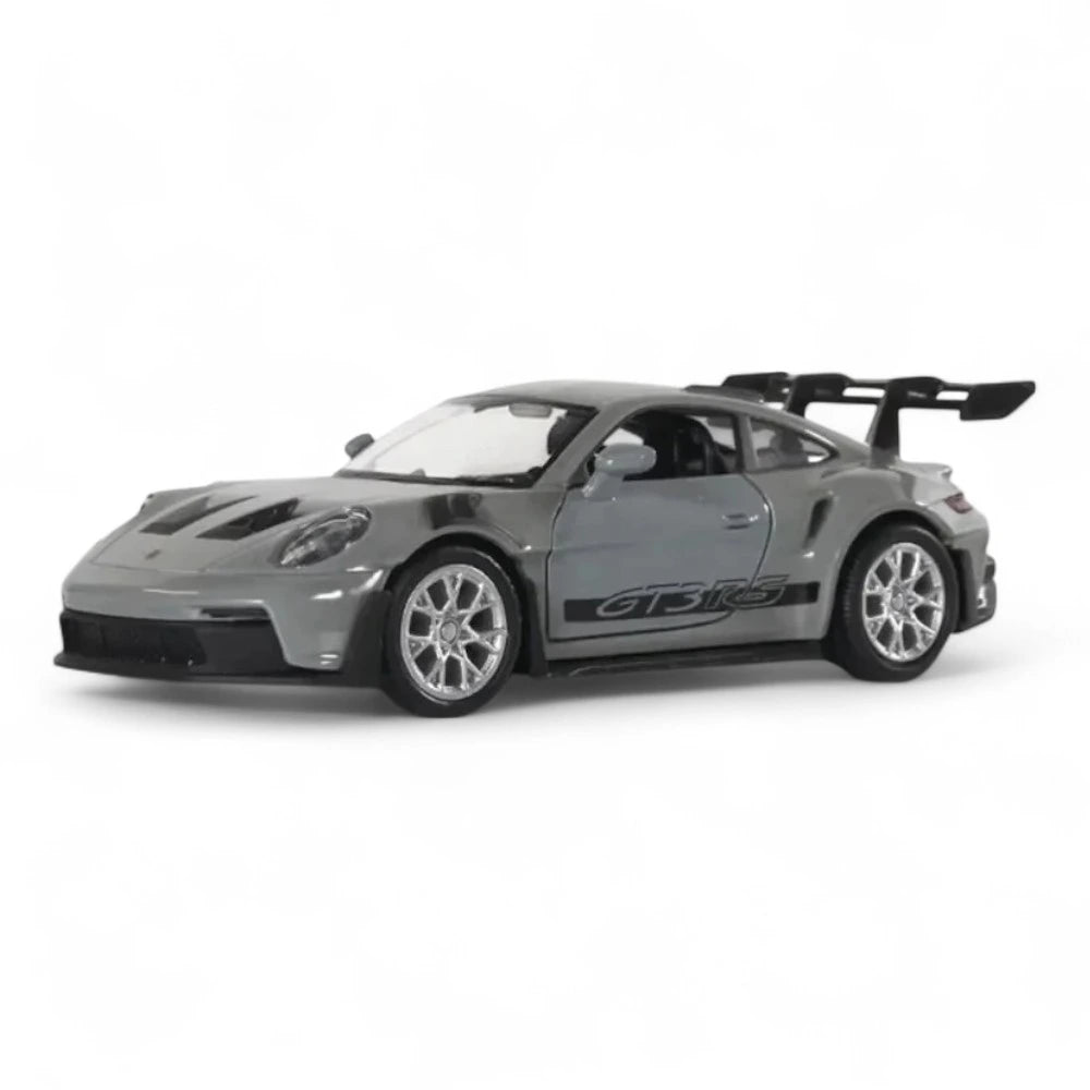 Carro em Miniatura Porsche 911 GT3 RS 1:36 em Metal branco Cinza - MiniRare