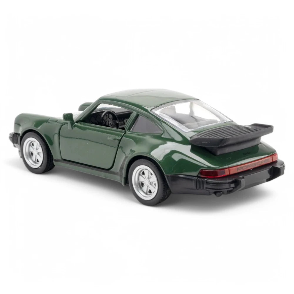 Carro em Miniatura Porsche 911 Turbo 1978 1:36 em Metal Verde - MiniRare