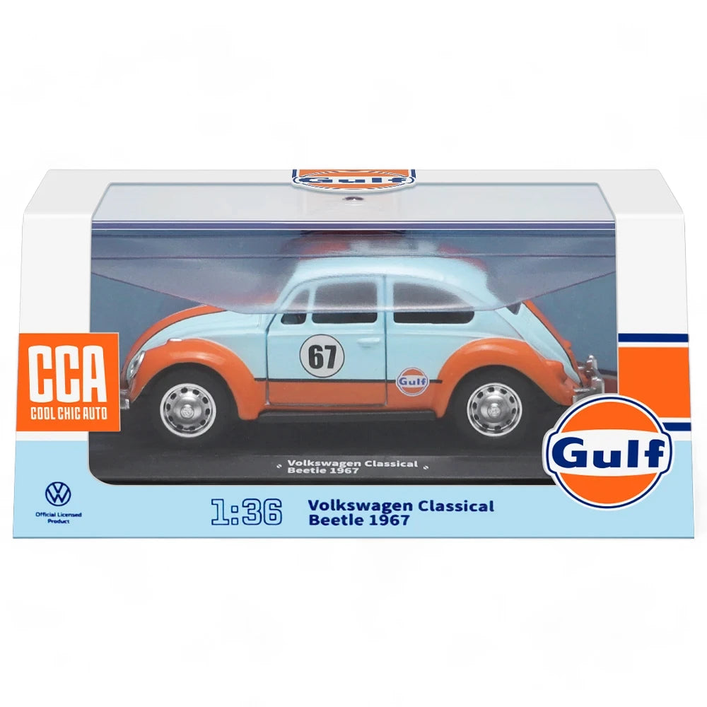 Embalagem Miniatura Carro VW Fusca GULF 1:36 - MiniRare