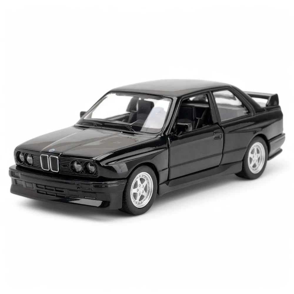 Miniatura Carro BMW M3 Preto 1987 1:36 em Metal - MiniRare