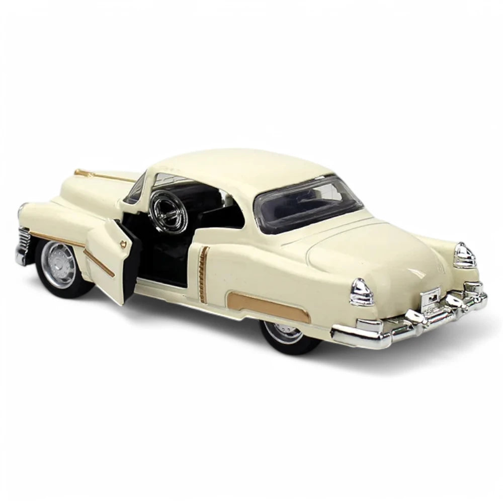 Miniatura Carro Cadillac Coupe DeVille Branco 1950 1:32 em Metal - MiniRare