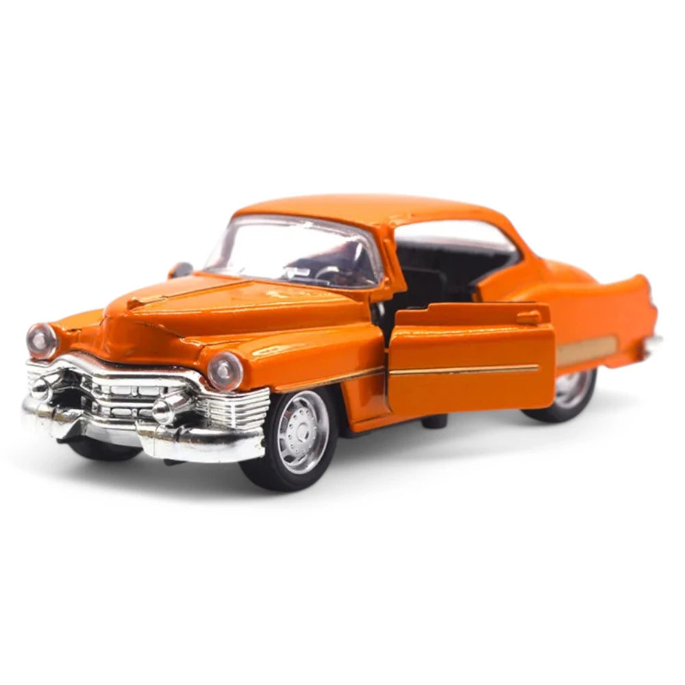 Miniatura Carro Cadillac Coupe DeVille Laranja 1950 1:32 em Metal - MiniRare