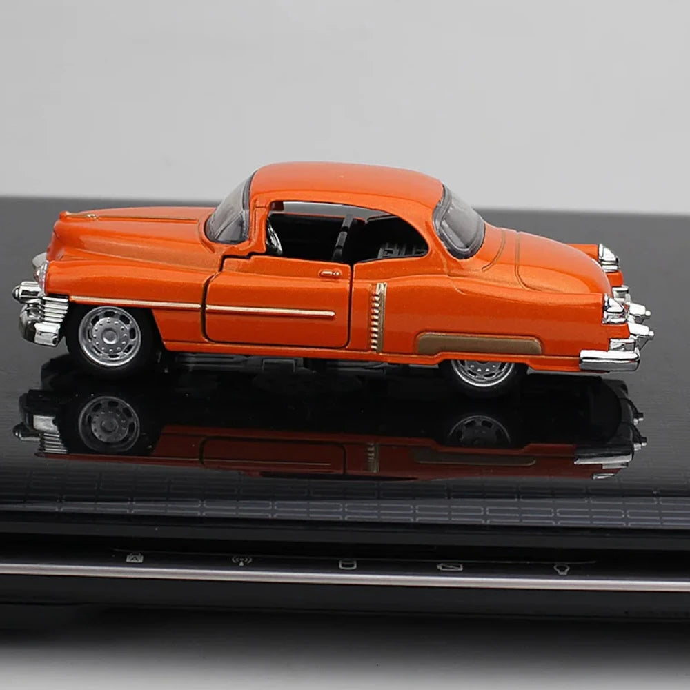 Miniatura Carro Cadillac Coupe DeVille Laranja 1950 1:32 em Metal - MiniRare