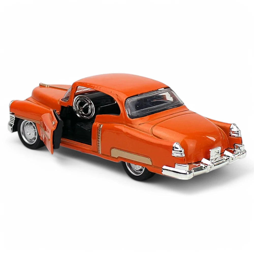 Miniatura Carro Cadillac Coupe DeVille Laranja 1950 1:32 em Metal - MiniRare