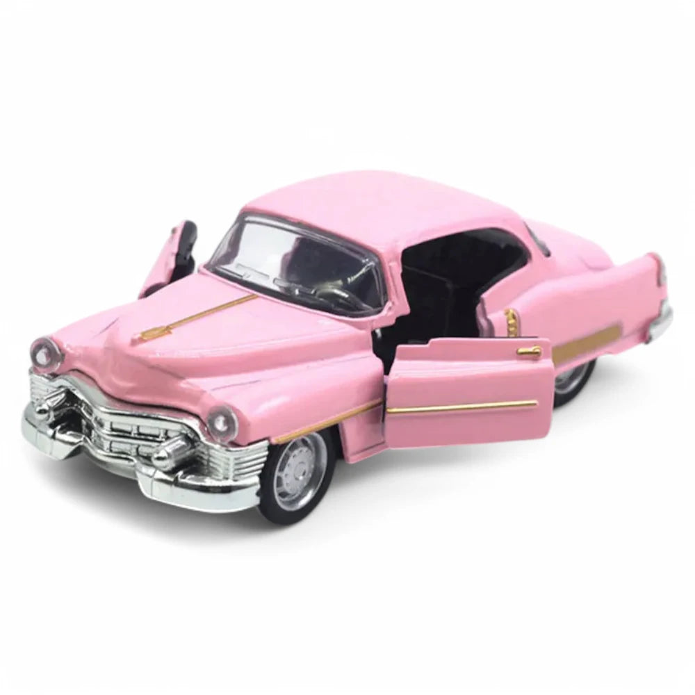 Miniatura Carro Cadillac Coupe DeVille Rosa 1950 1:32 em Metal - MiniRare