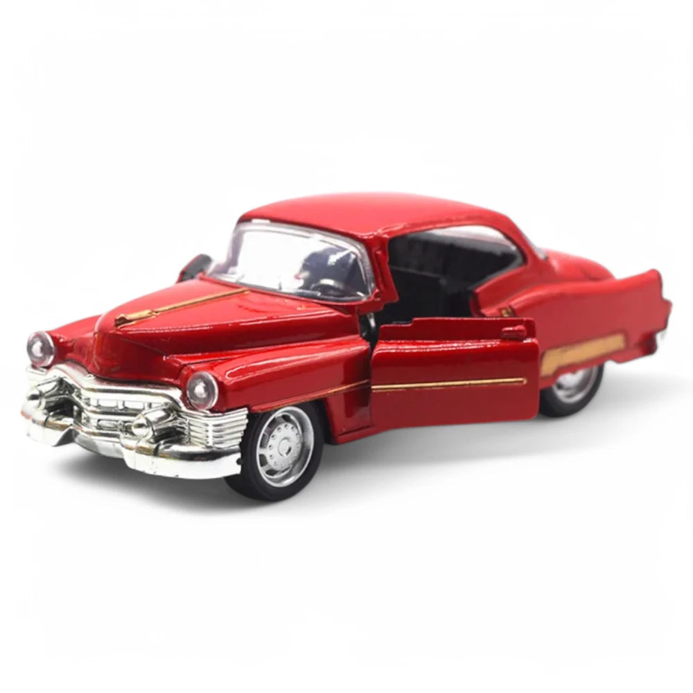Miniatura Carro Cadillac Coupe DeVille Vermelho 1950 1:32 em Metal - MiniRare