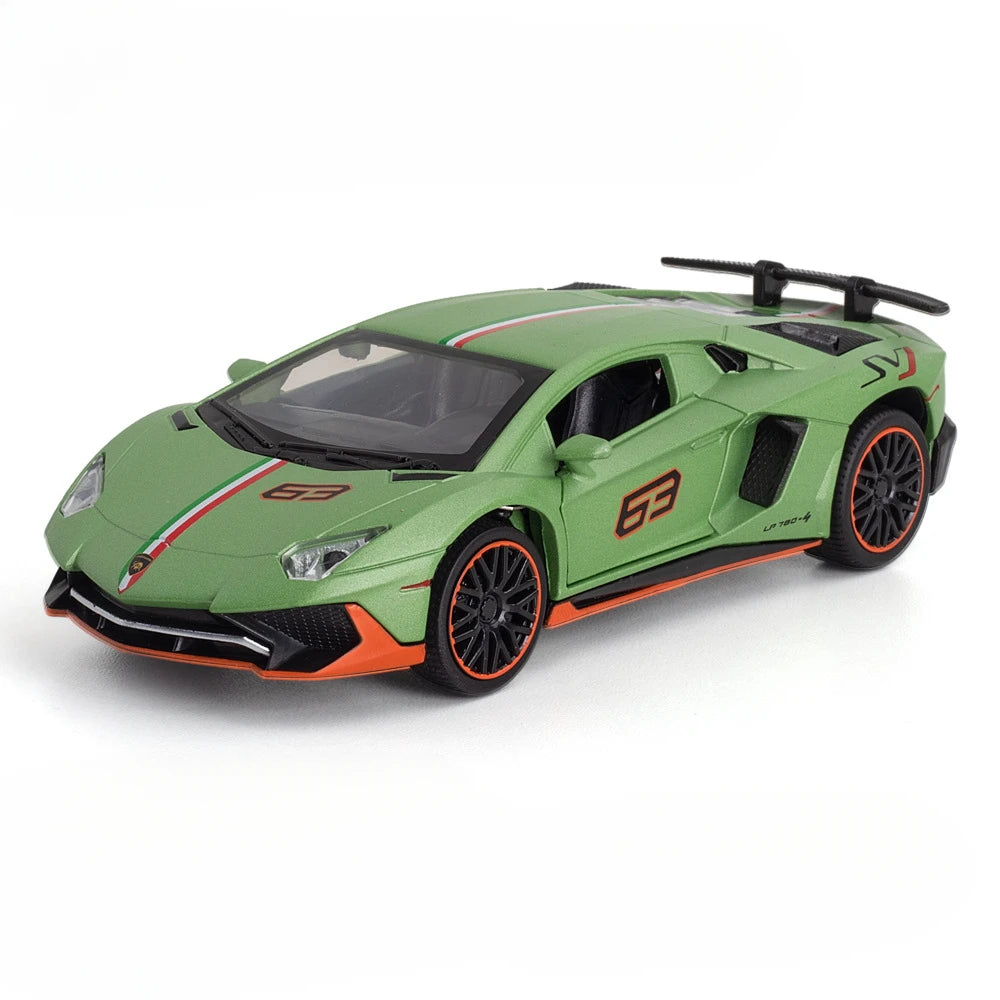 Lamborghini Aventador LP-780-4 Ultimae 1:32 em Metal com Luzes e Som