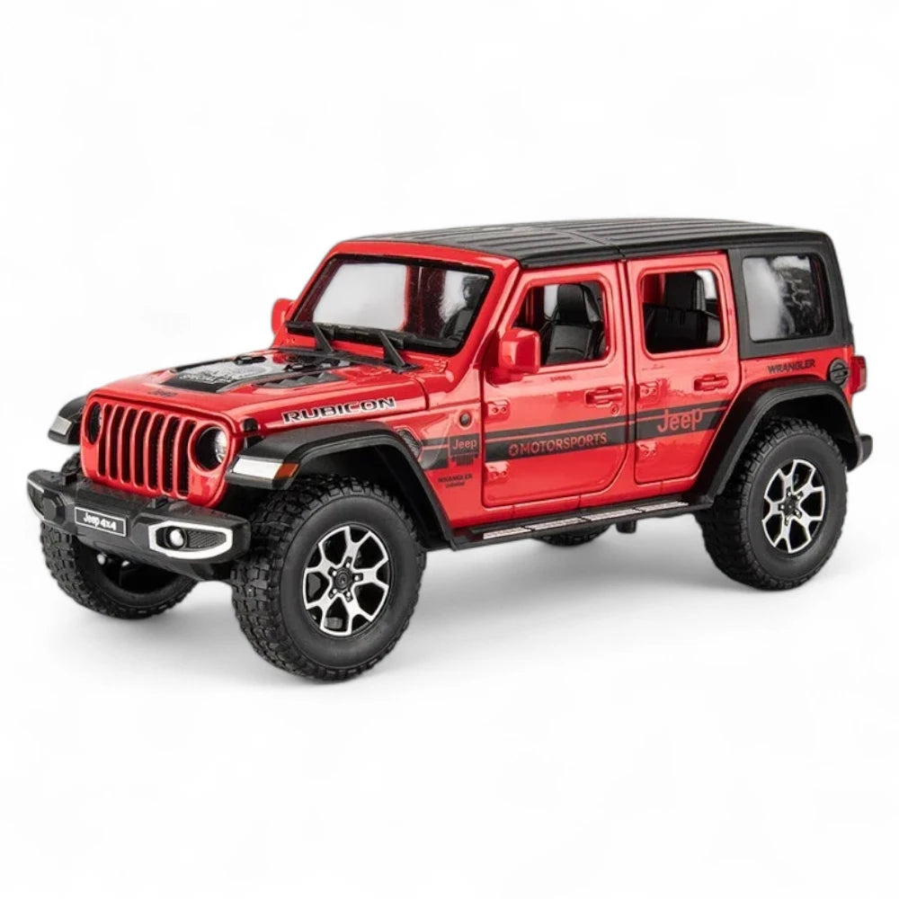 Jeep Wrangler Rubicon 4x4 1:22 em Metal com Luzes e Som