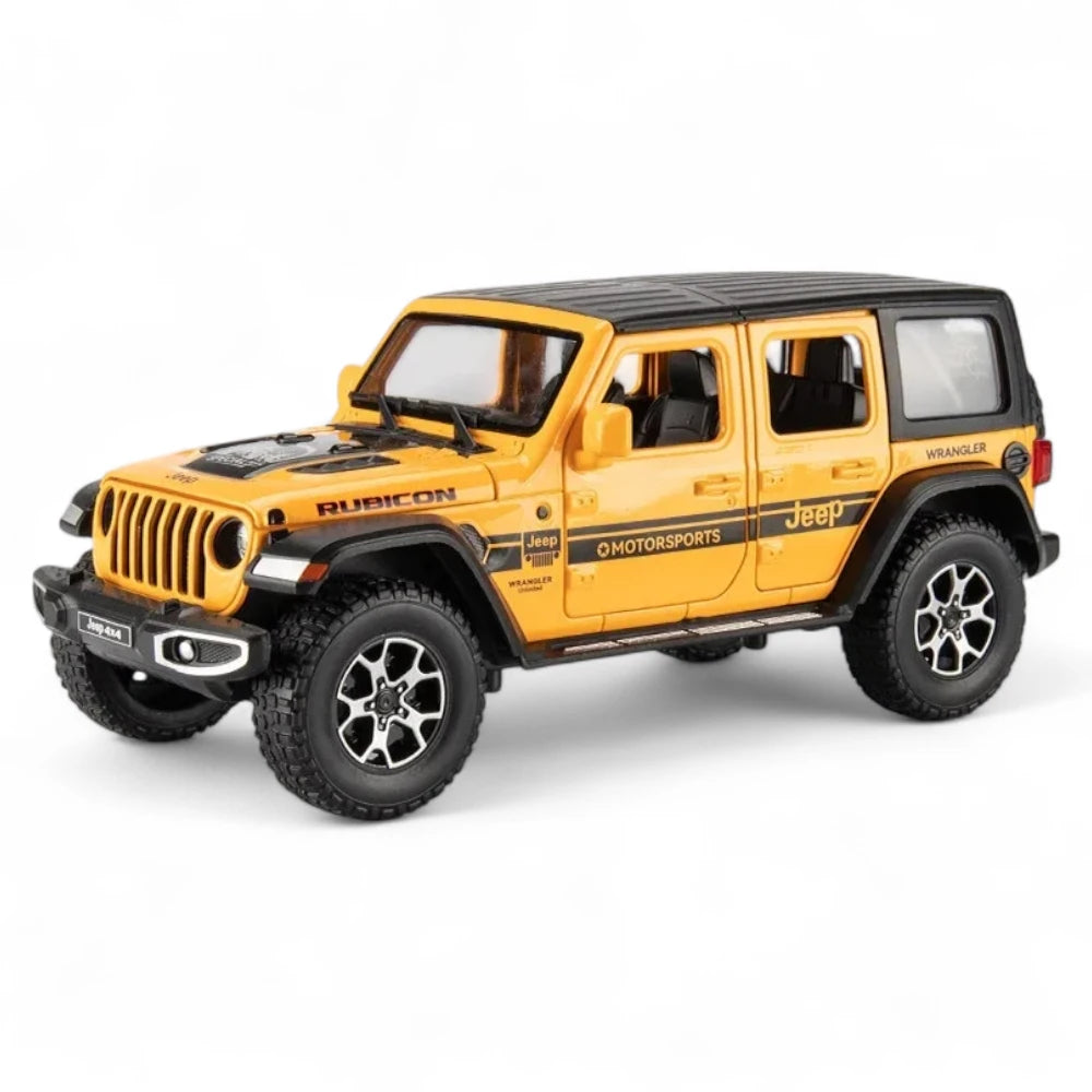 Jeep Wrangler Rubicon 4x4 1:22 em Metal com Luzes e Som