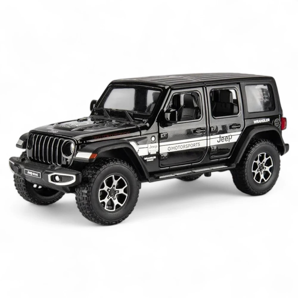 Jeep Wrangler Rubicon 4x4 1:22 em Metal com Luzes e Som