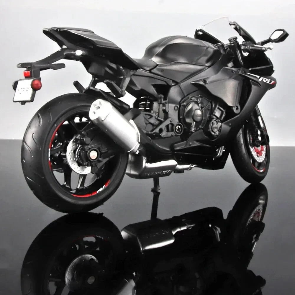 Yamaha YZF-R1 1:12 em Metal com Base