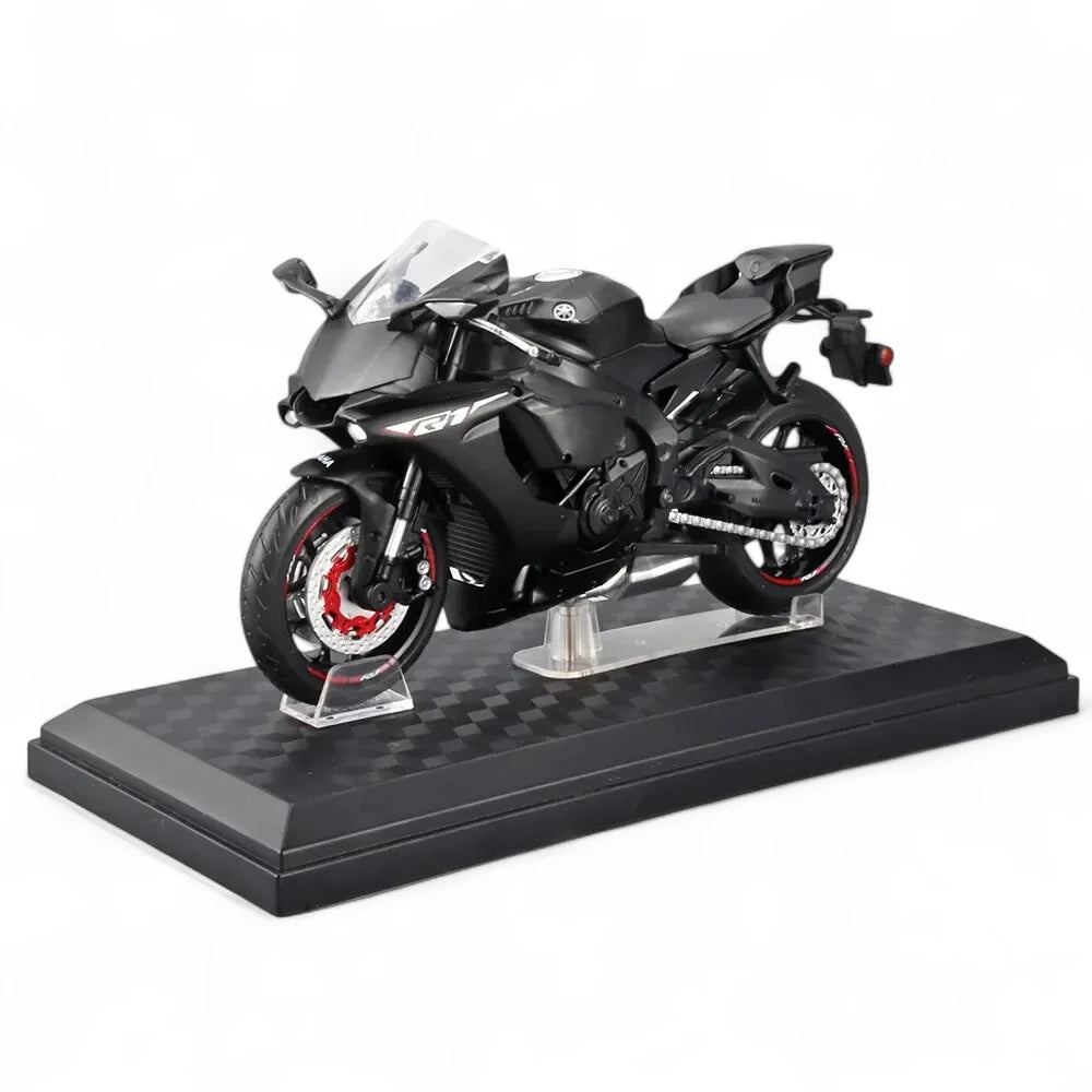 Yamaha YZF-R1 1:12 em Metal com Base
