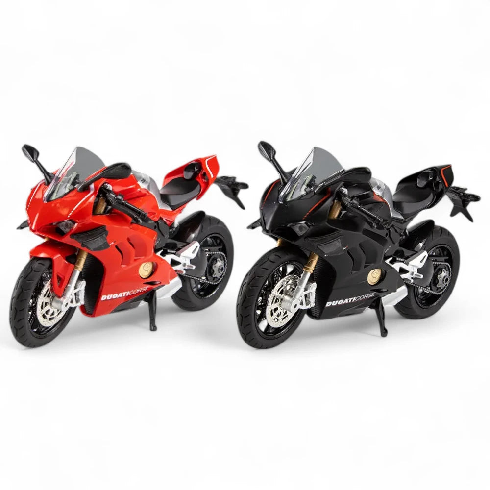 Ducati Panigale V4 S 1:12 em Metal com Luzes e Som