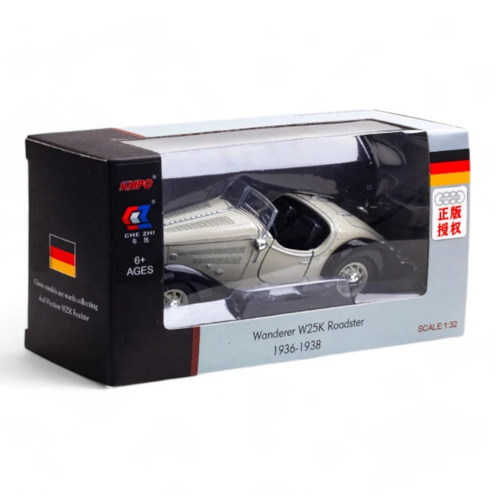 Embalagem Miniatura Carro Audi Wanderer W25K Roadster 1936 1:32 em Metal - MiniRare